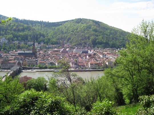 Il fiume Neckar e Heidelberg