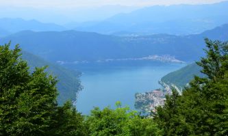 Il Lago di Lugano dalla vetta del Monte Generoso
