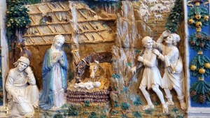 Ermitage, altare con la Natività, Bottega di Della Robbia