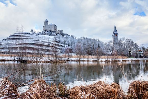 A piedi d’inverno nel Liechtenstein