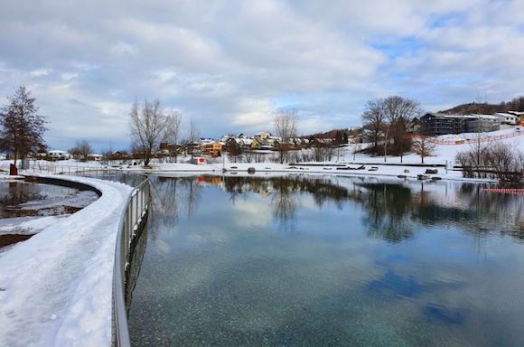 A piedi d'inverno nel Liechtenstein