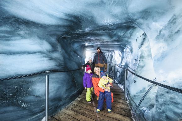 Ghiacciaio dello Stubai, la grotta di ghiaccio, Foto TVB Stubai Tirol