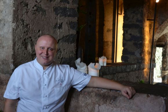 Lo chef Giuseppe Raciti, Zash, foto Paolo Gianfelici 